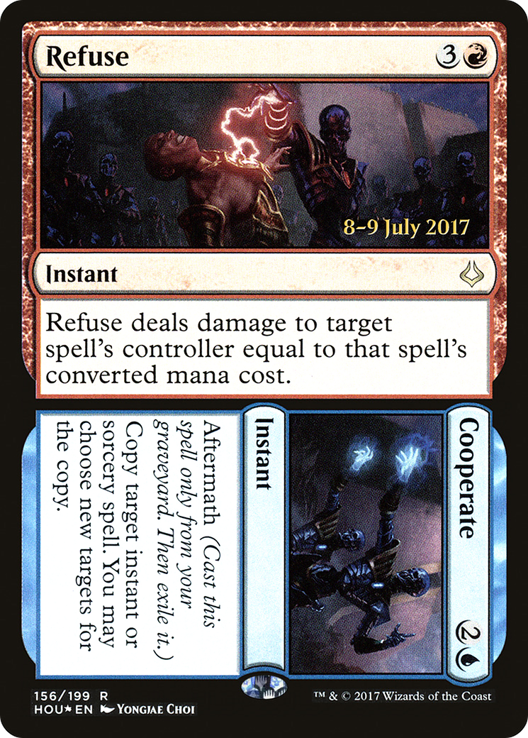 Image of Refuse // Cooperate (PRE-156S) - Hour of Devastation Promos Foil