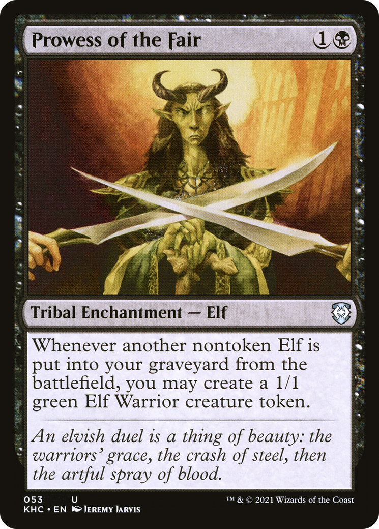 Image of Prowess of the Fair (KHC-053) - Kaldheim Commander