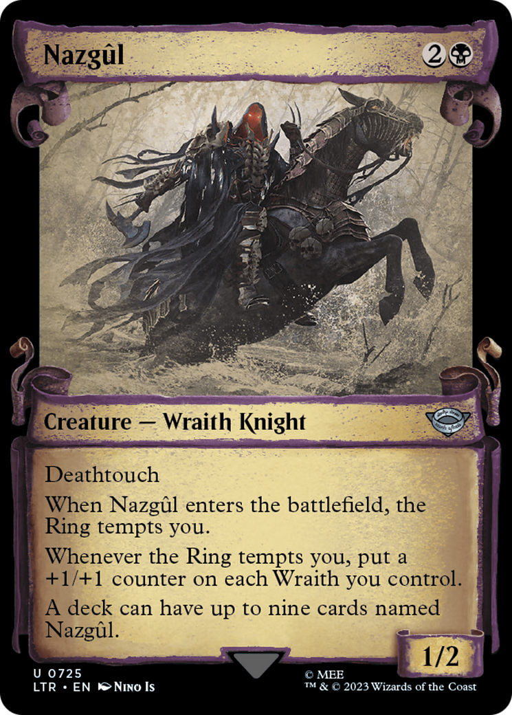 Image of Nazgul (0725) (Showcase Scrolls) (LTR-725) - The Lord of the Rings: Tales of Middle-earth: (Showcase) Foil