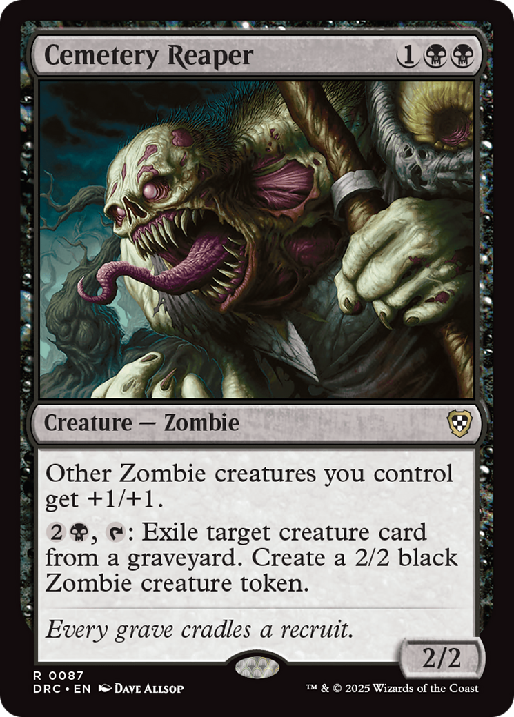 Image of Cemetery Reaper (DRC-087) - Commander: Aetherdrift