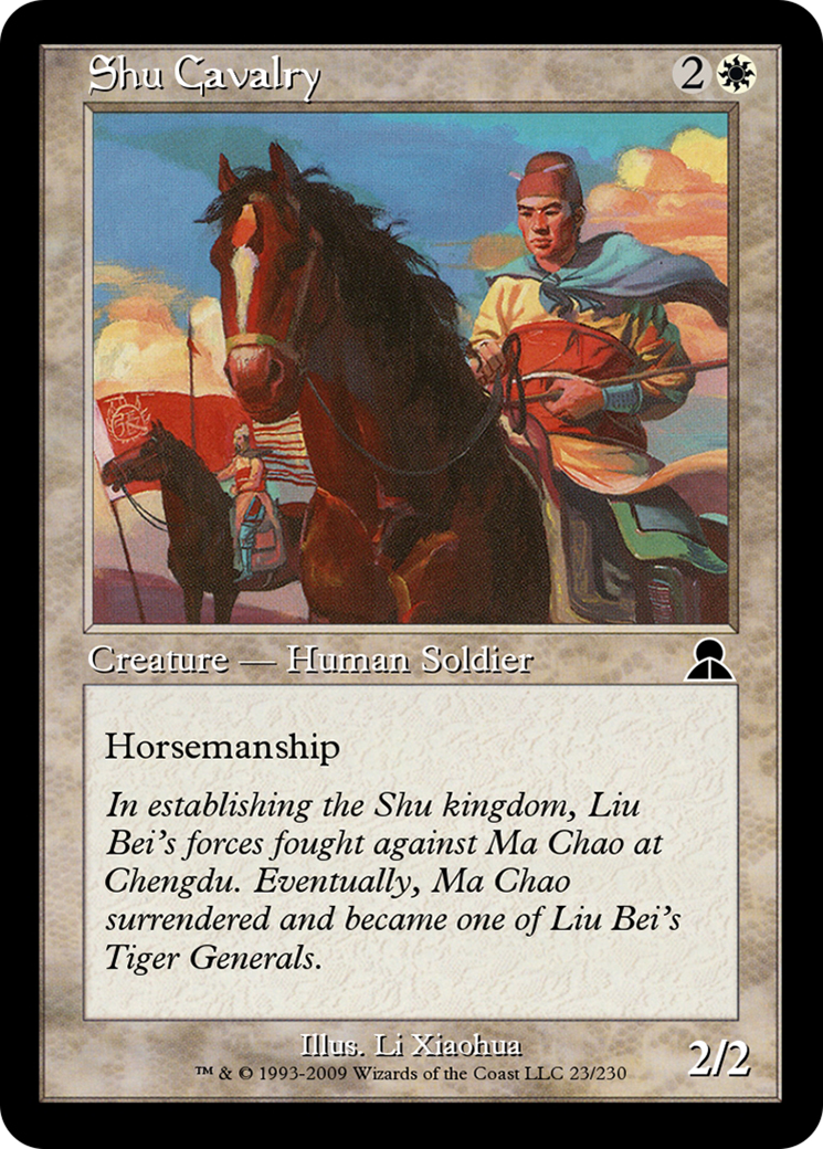 Image of Shu Cavalry (ME3-023) - Masters Edition III Foil