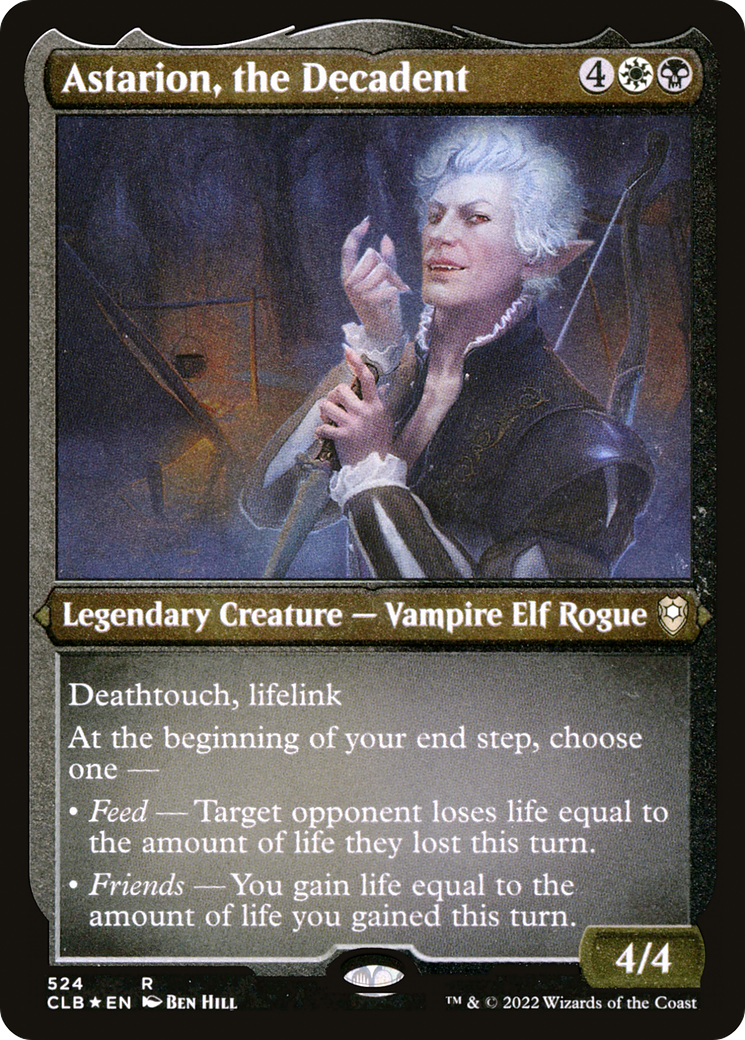 Image of Astarion, the Decadent (CLB-524) - Commander Legends: Battle for Baldur's Gate Etched Foil