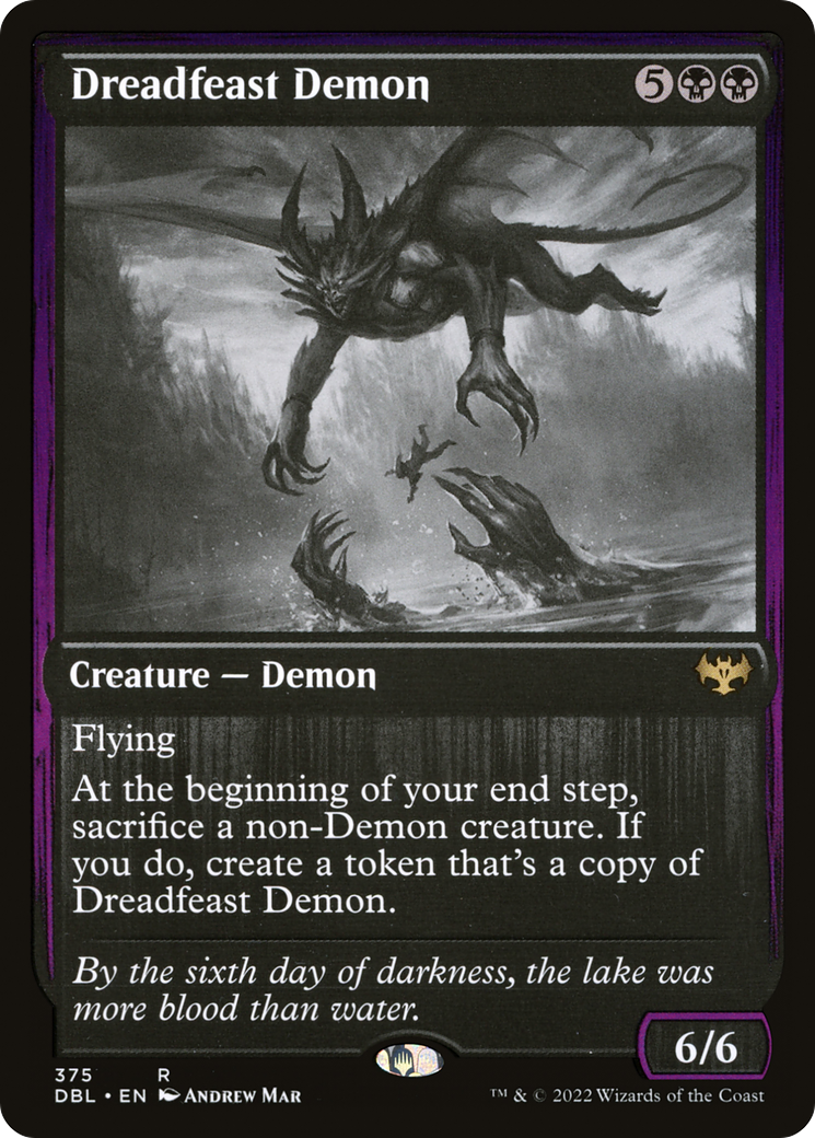 Image of Dreadfeast Demon (DBL-375) - Innistrad: Double Feature