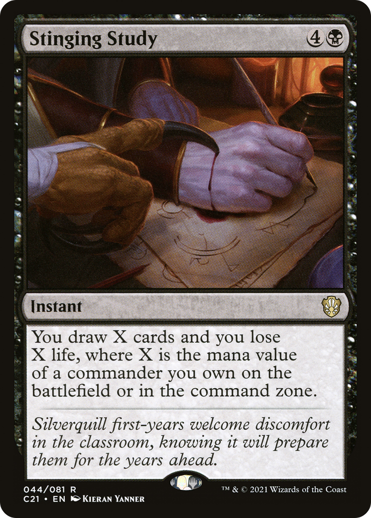 Image of Stinging Study (C21-044) - Commander 2021