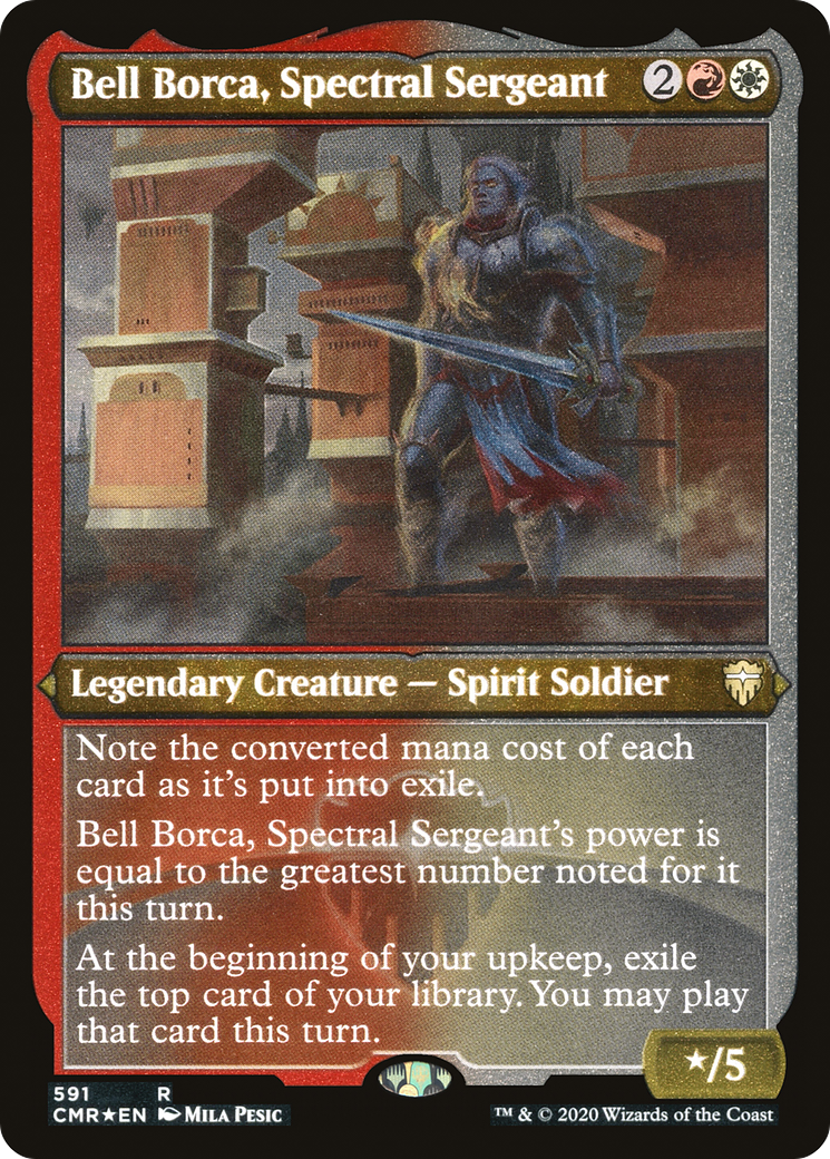Image of Bell Borca, Spectral Sergeant (Foil Etched) (CMR-591) - Commander Legends Foil