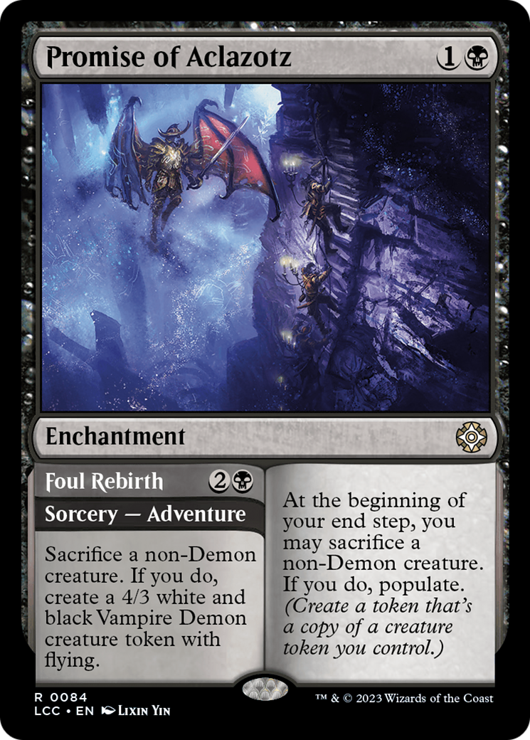 Image of Promise of Aclazotz (LCC-084) - The Lost Caverns of Ixalan Commander