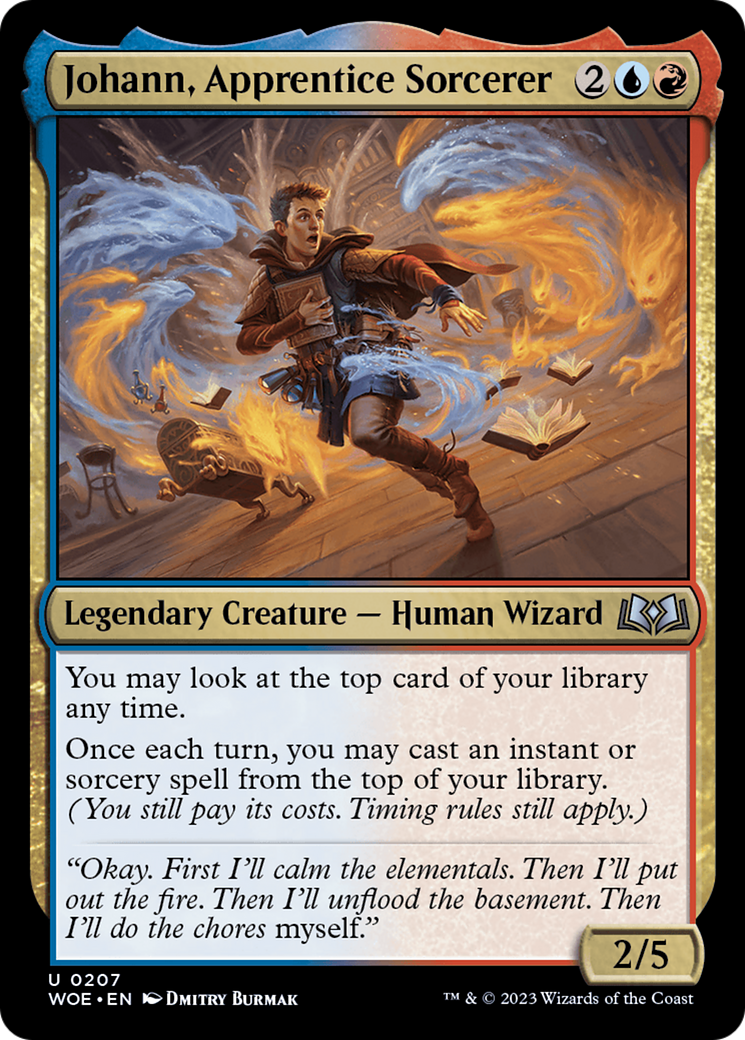 Image of Johann, Apprentice Sorcerer (WOE-207) - Wilds of Eldraine Foil
