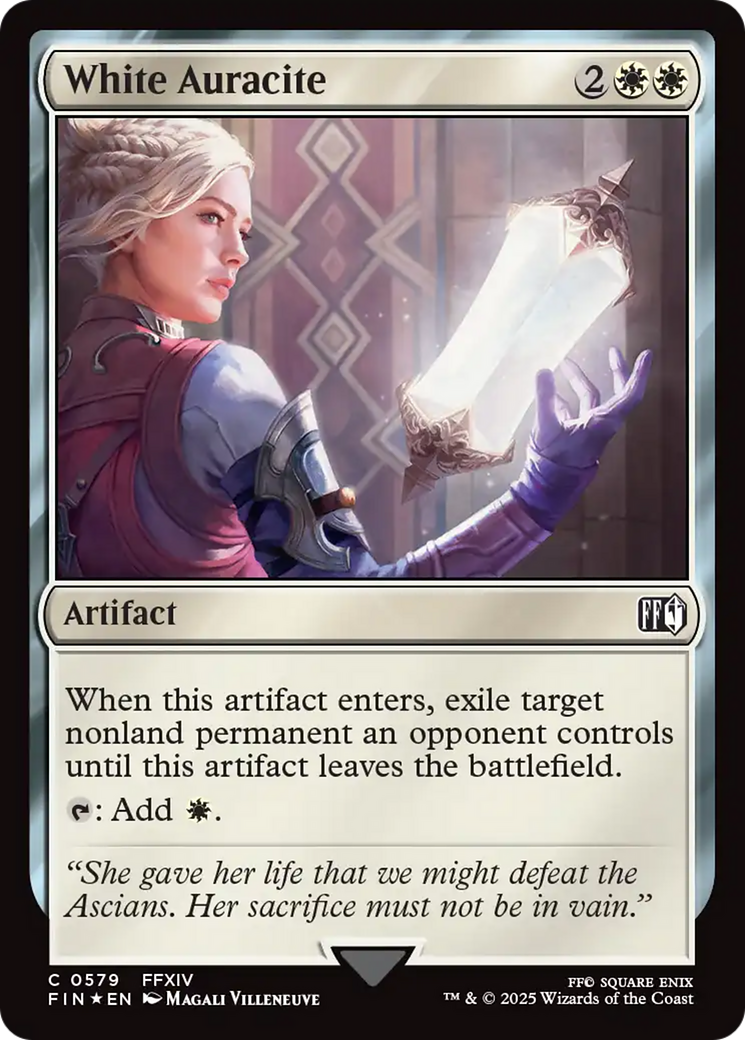 Image of White Auracite (Surge Foil) (FIN-579) - FINAL FANTASY Foil