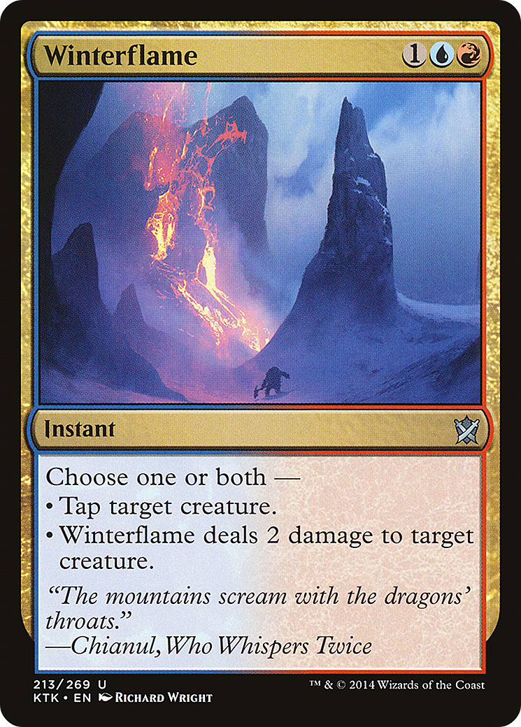 Image of Winterflame (KTK-213) - Khans of Tarkir Foil