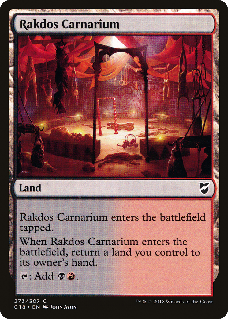 Image of Rakdos Carnarium (C18-273) - Commander 2018