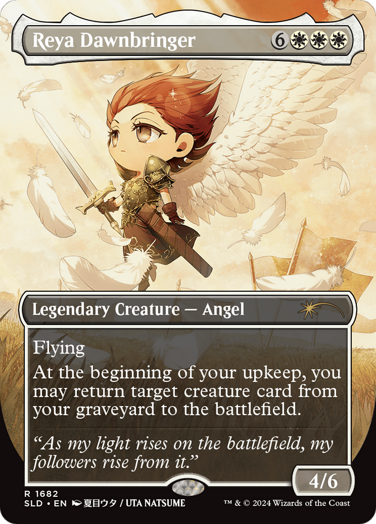 Image of Reya Dawnbringer (SLD-1682) - Secret Lair Drop (Borderless) Foil