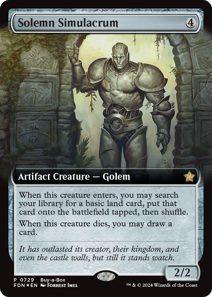 Image of Solemn Simulacrum (FDN-729) - Foundations: (Extended Art) Foil