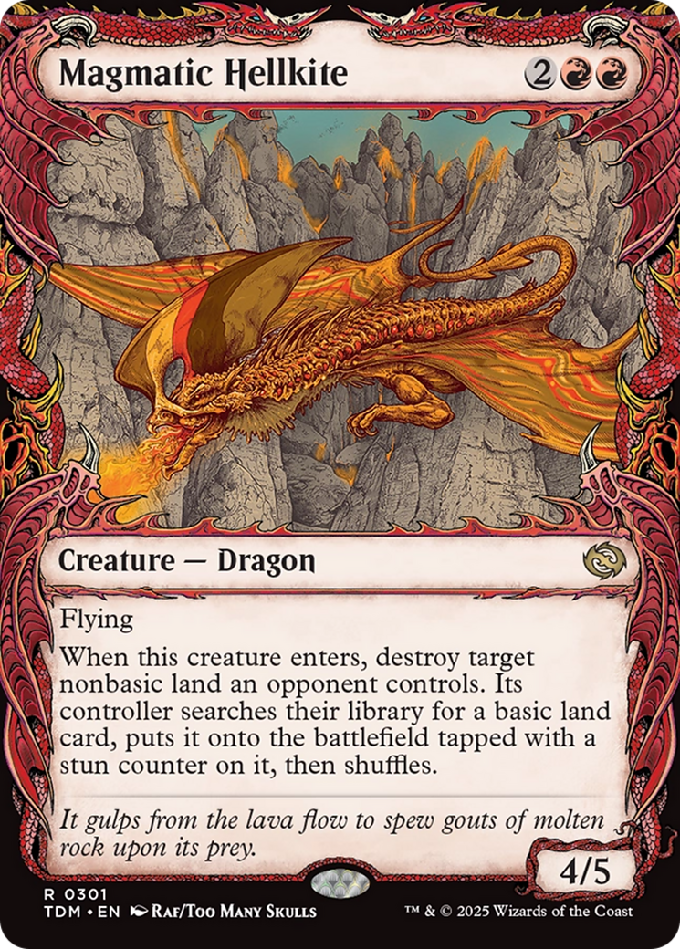 Image of Magmatic Hellkite (Showcase) (TDM-301) - Tarkir: Dragonstorm: (Showcase)