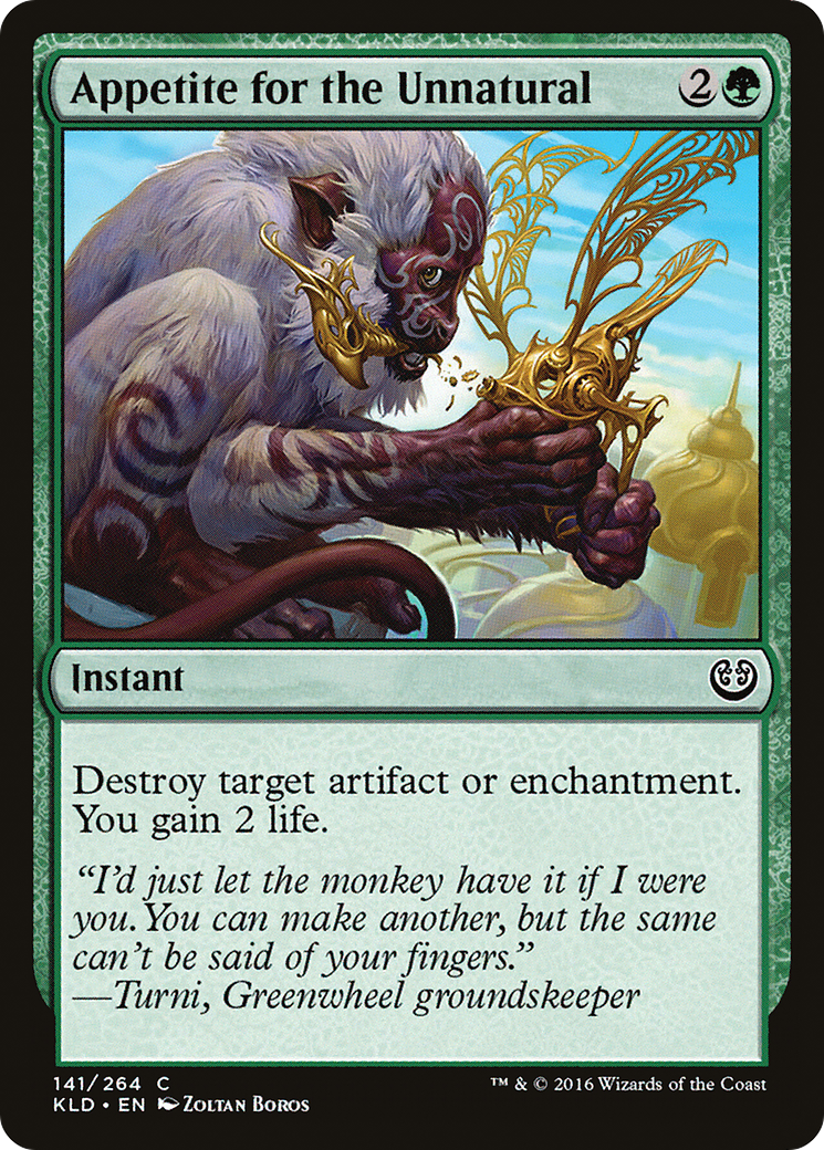 Image of Appetite for the Unnatural (KLD-141) - Kaladesh Foil