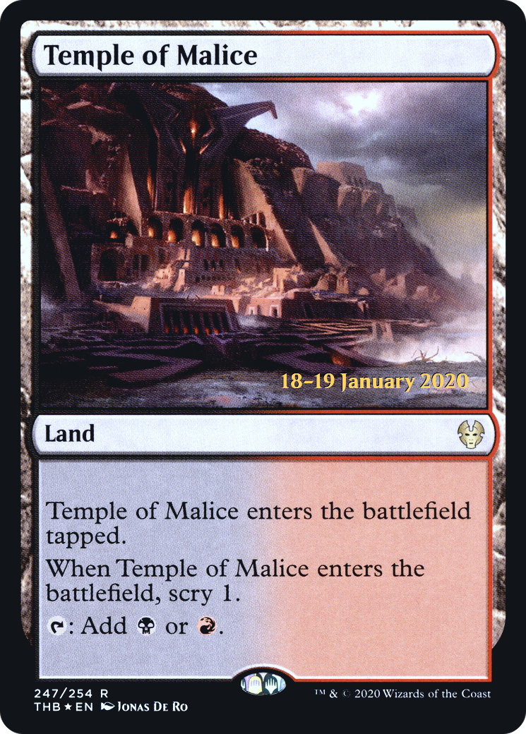 Image of Temple of Malice (PRE-247S) - Theros Beyond Death Promos Foil