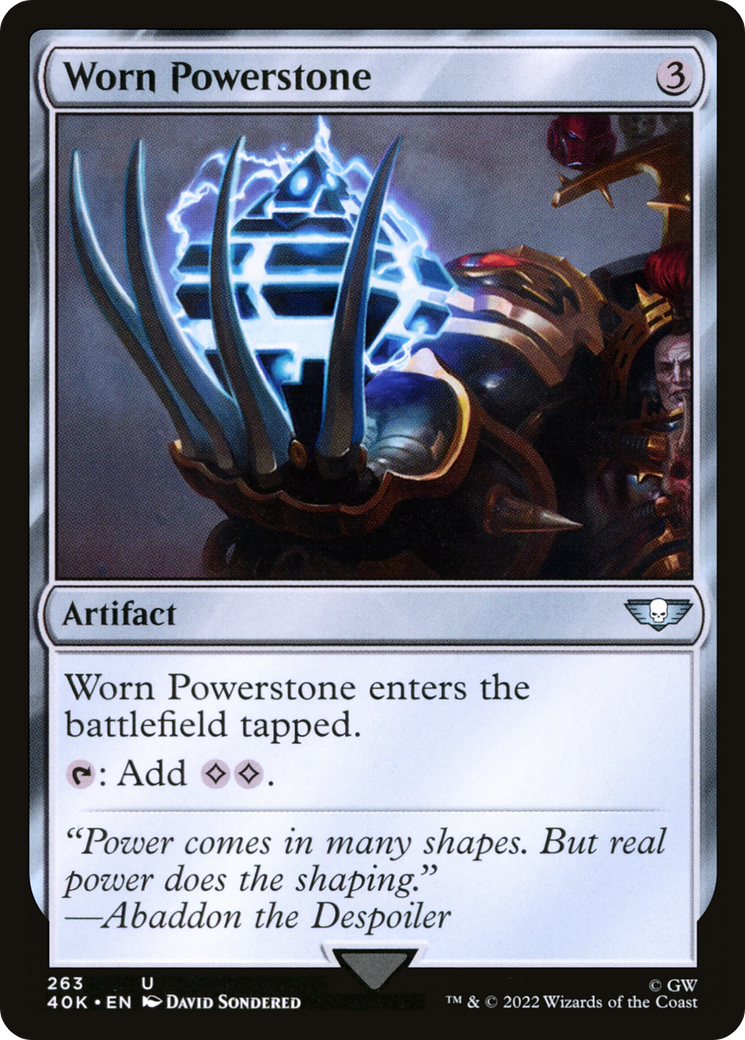 Image of Worn Powerstone (40K-263) - Warhammer 40,000 Commander