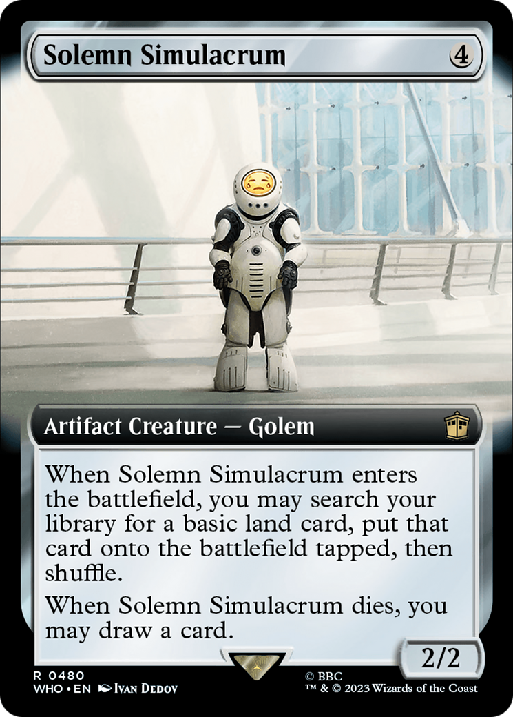 Image of Solemn Simulacrum (Extended Art) (WHO-480) - Doctor Who: (Extended Art)