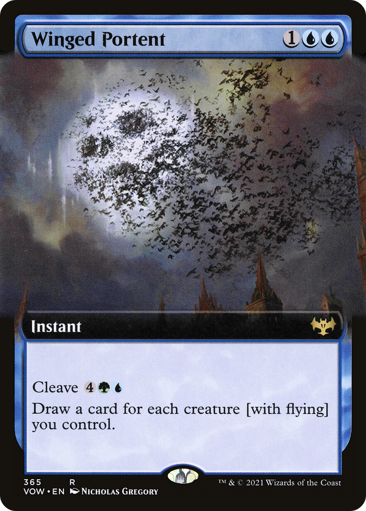 Image of Winged Portent (Extended Art) (VOW-365) - Innistrad: Crimson Vow: (Extended Art)