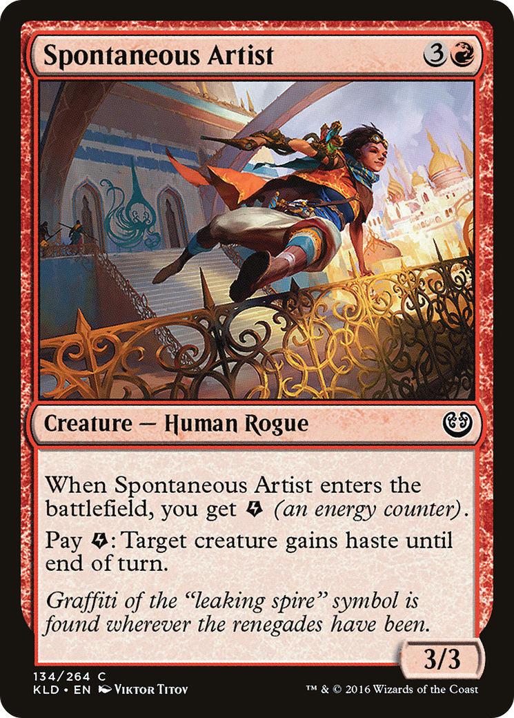 Image of Spontaneous Artist (KLD-134) - Kaladesh Foil