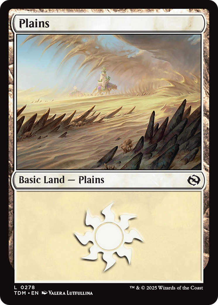 Image of Plains (0278) (TDM-278) - Tarkir: Dragonstorm Foil