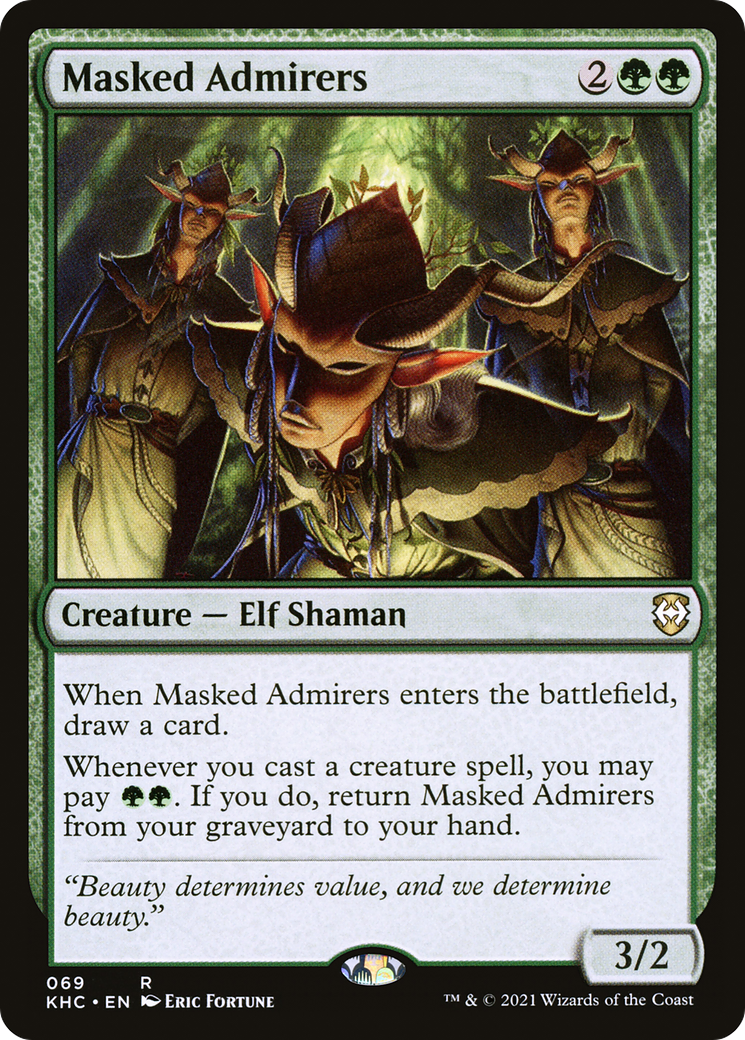 Image of Masked Admirers (KHC-069) - Kaldheim Commander