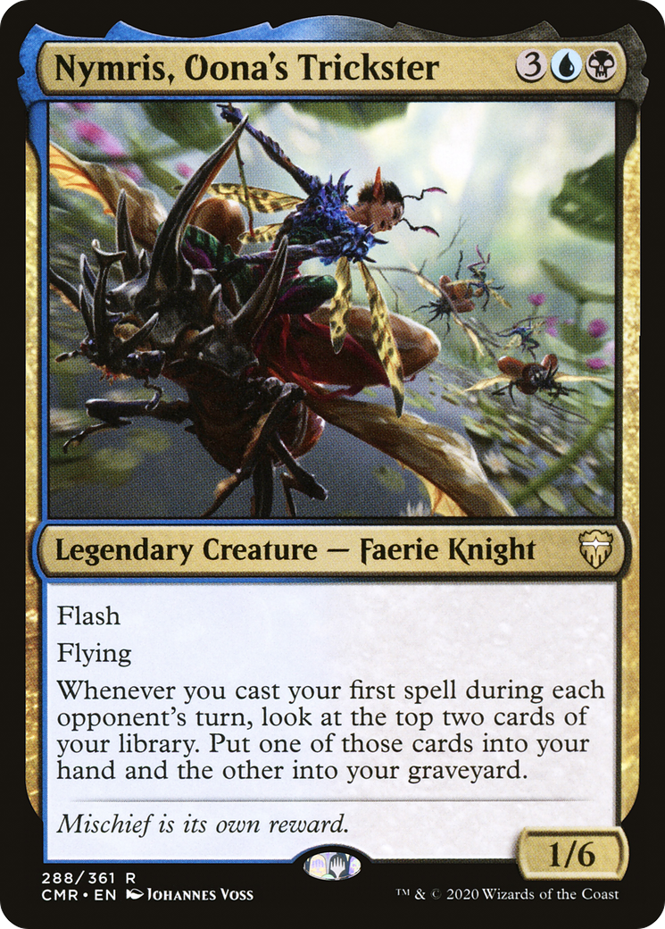Image of Nymris, Oona's Trickster (CMR-288) - Commander Legends Foil