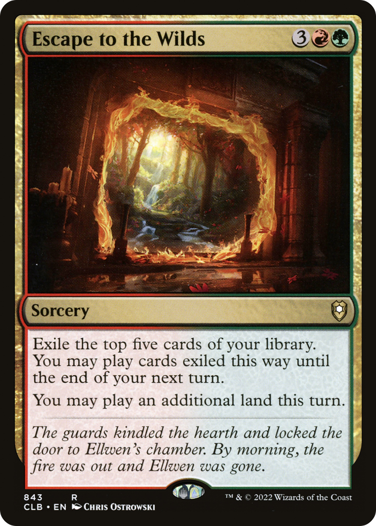 Image of Escape to the Wilds (CLB-843) - Commander Legends: Battle for Baldur's Gate