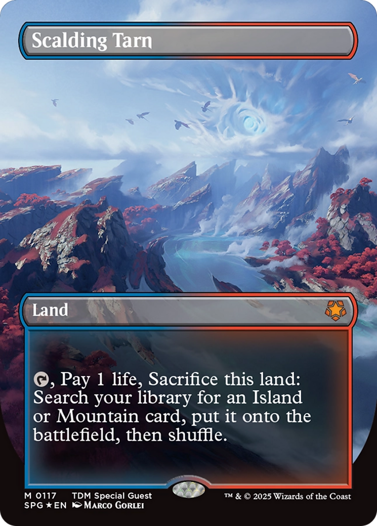 Image of Scalding Tarn (Borderless) (Dragonscale Foil) (SPG-117) - Special Guests (Borderless) Foil