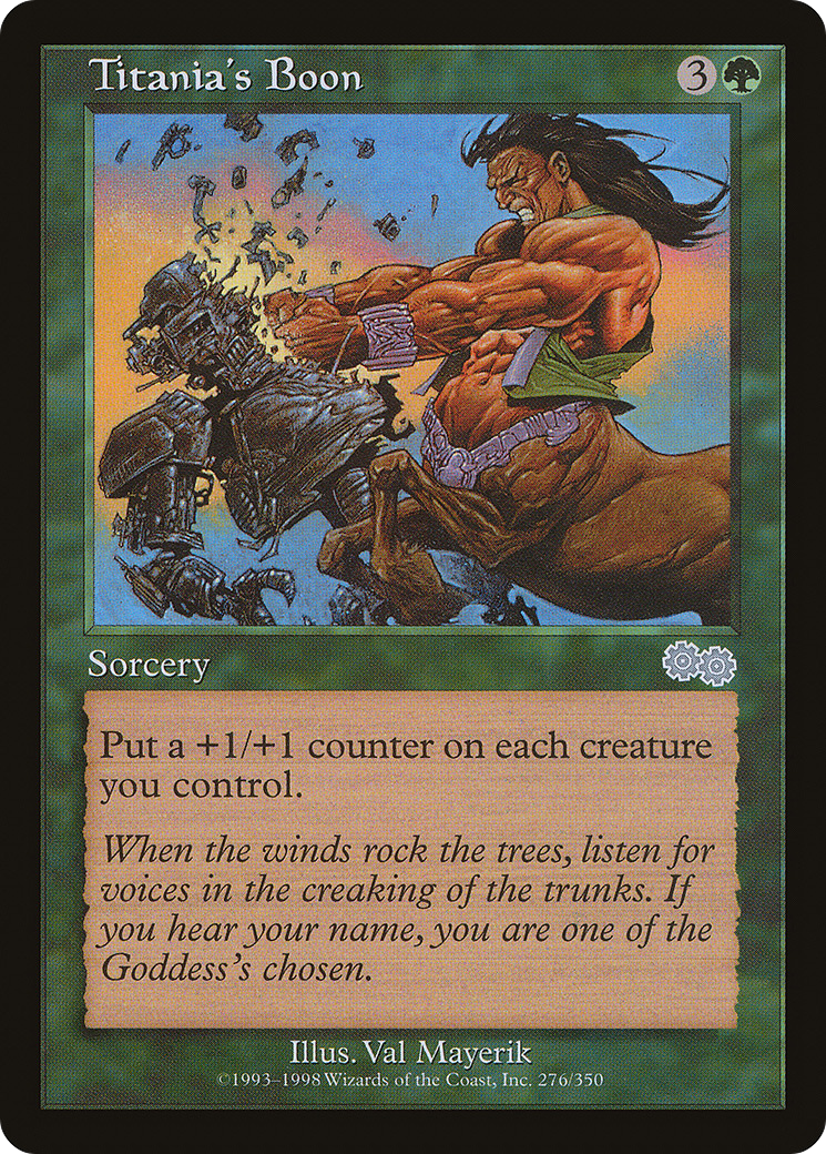 Image of Titania's Boon (USG-276) - Urza's Saga