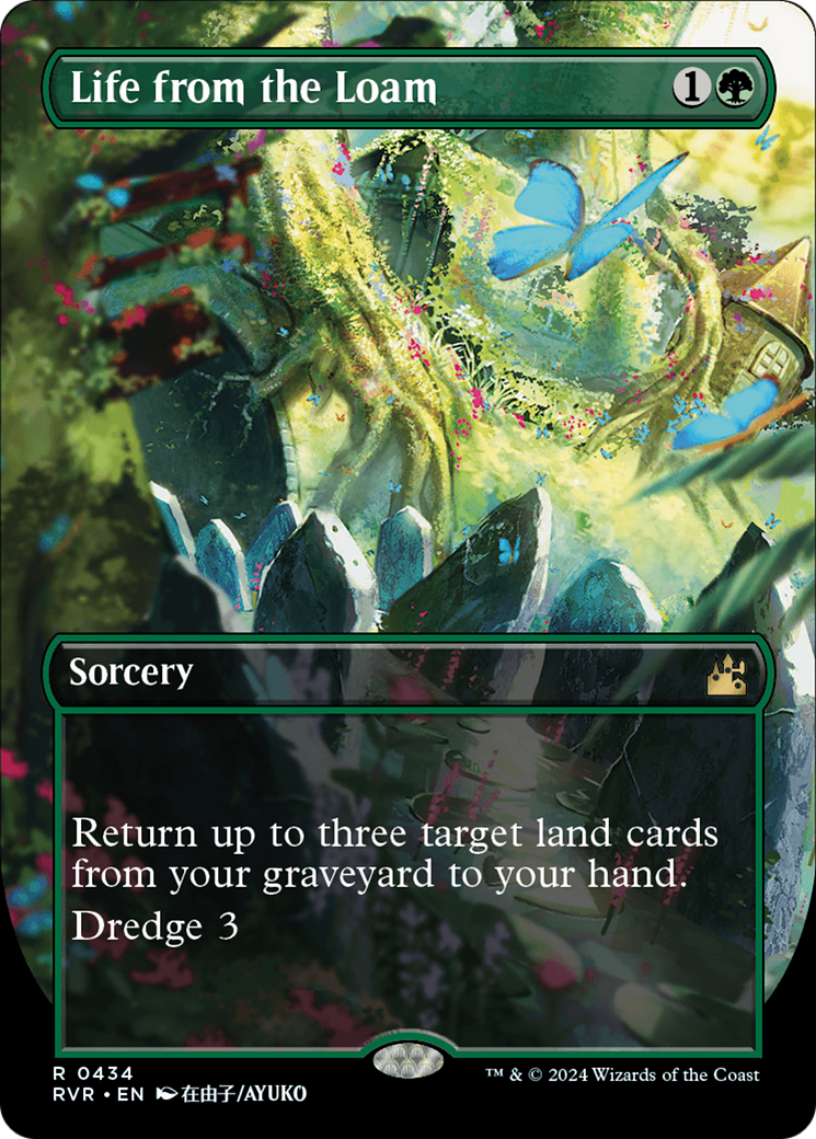 Image of Life from the Loam (Anime Borderless) (RVR-434) - Ravnica Remastered (Borderless) Foil