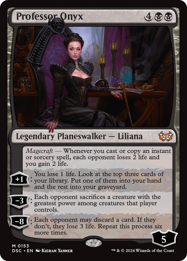Image of Professor Onyx (DSC-153) - Duskmourn: House of Horror Commander