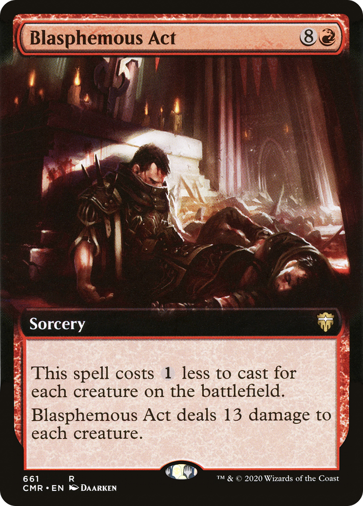 Image of Blasphemous Act (Extended Art) (CMR-661) - Commander Legends: (Extended Art)
