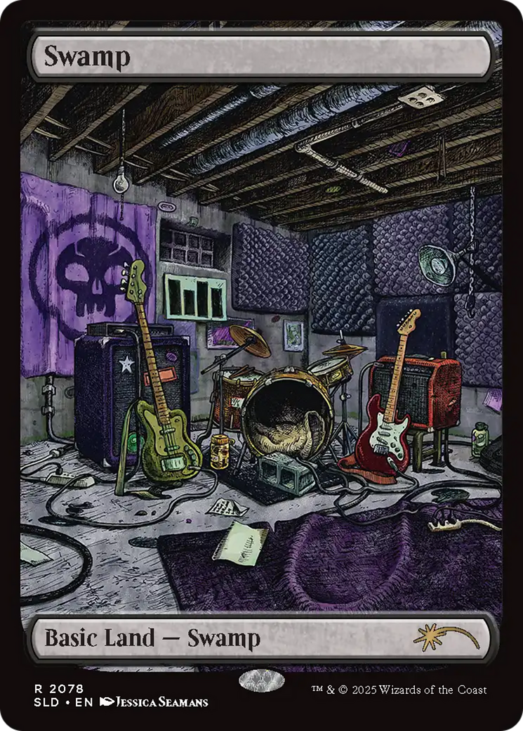 Image of Swamp (SLD-2078) - Secret Lair Drop Foil