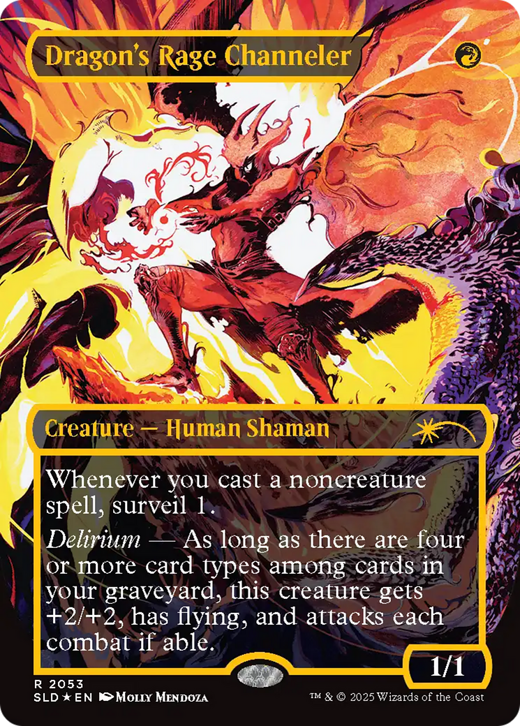 Image of Dragon's Rage Channeler (SLD-2053) - Secret Lair Drop (Borderless) Foil