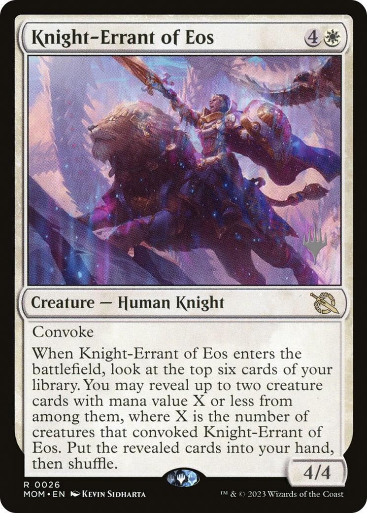 Image of Knight-Errant of Eos (PPMOM-026) - March of the Machine Promos Foil
