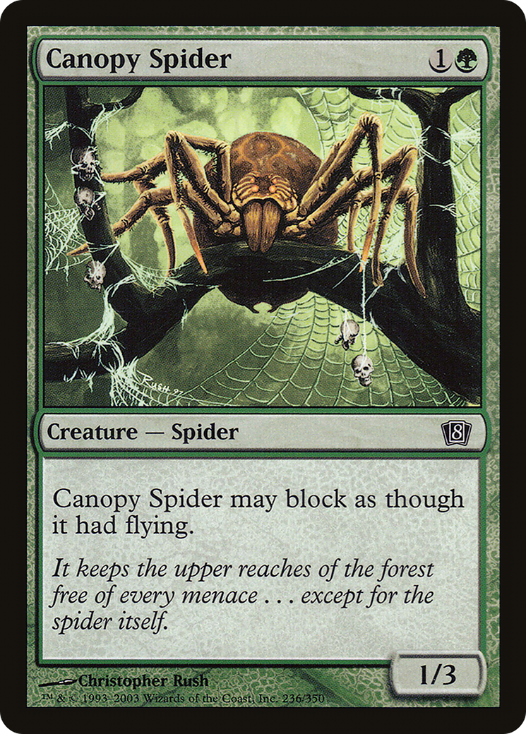 Image of Canopy Spider (8ED-236) - 8th Edition Foil