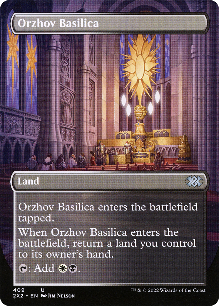 Image of Orzhov Basilica (Borderless) (2X2-409) - Double Masters 2022 (Borderless)