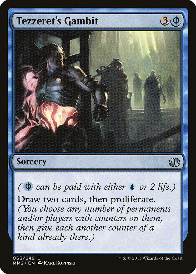 Image of Tezzeret's Gambit (MM2-063) - Modern Masters 2015 Foil