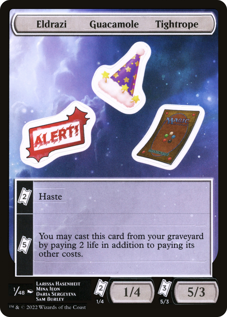 Image of Eldrazi Guacamole Tightrope (UNF-001) - Unfinity Sticker Sheets