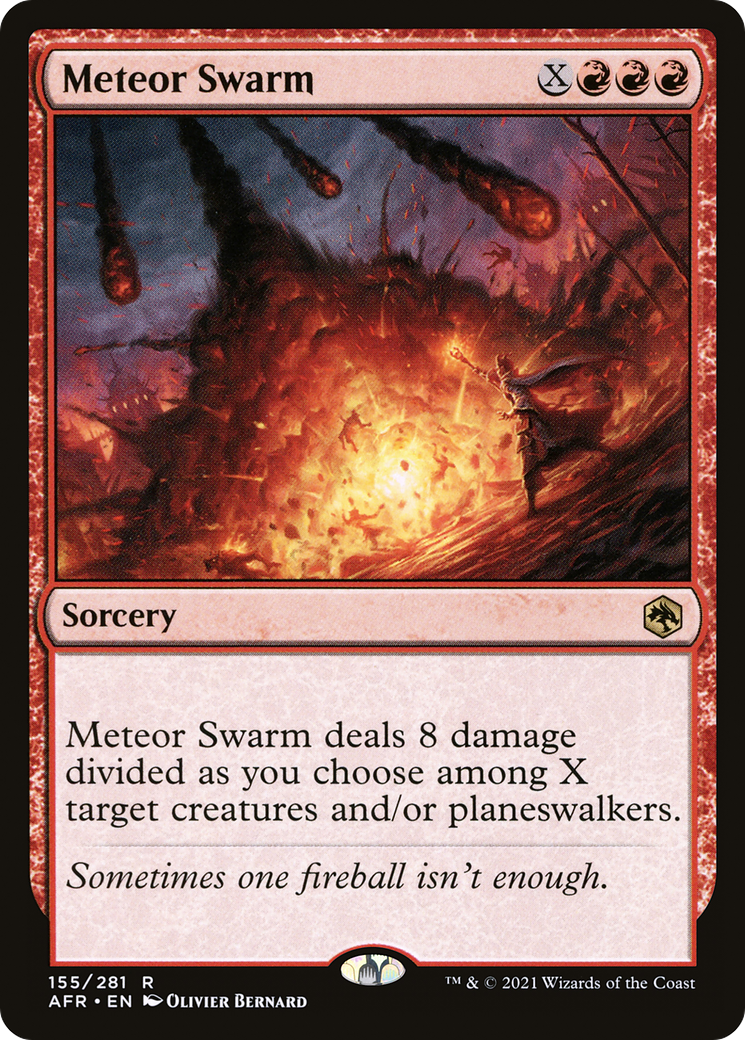 Image of Meteor Swarm (AFR-155) - Adventures in the Forgotten Realms Foil