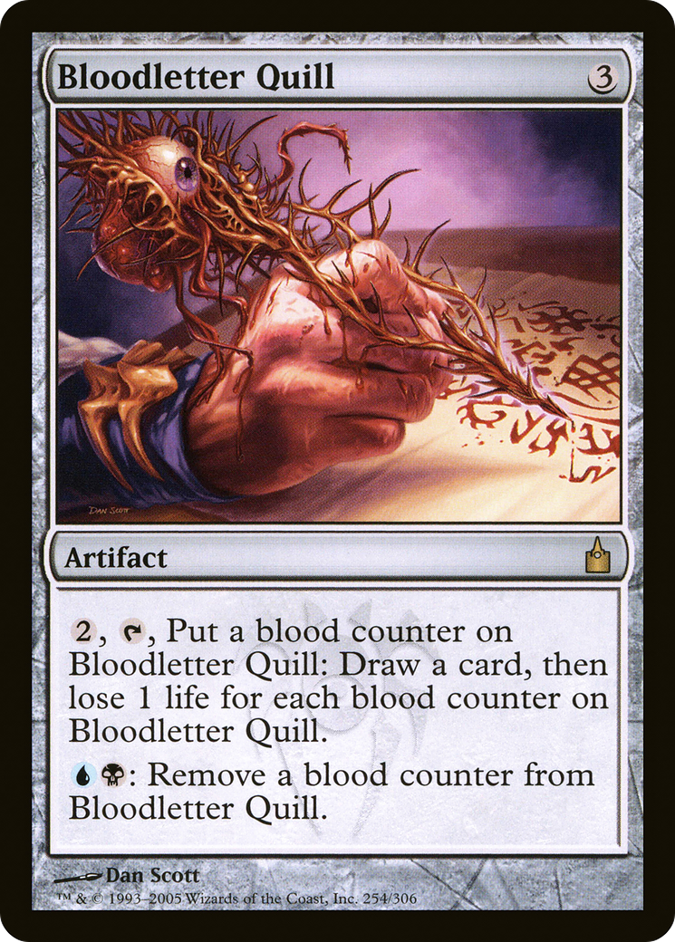 Image of Bloodletter Quill (RAV-254) - Ravnica: City of Guilds Foil