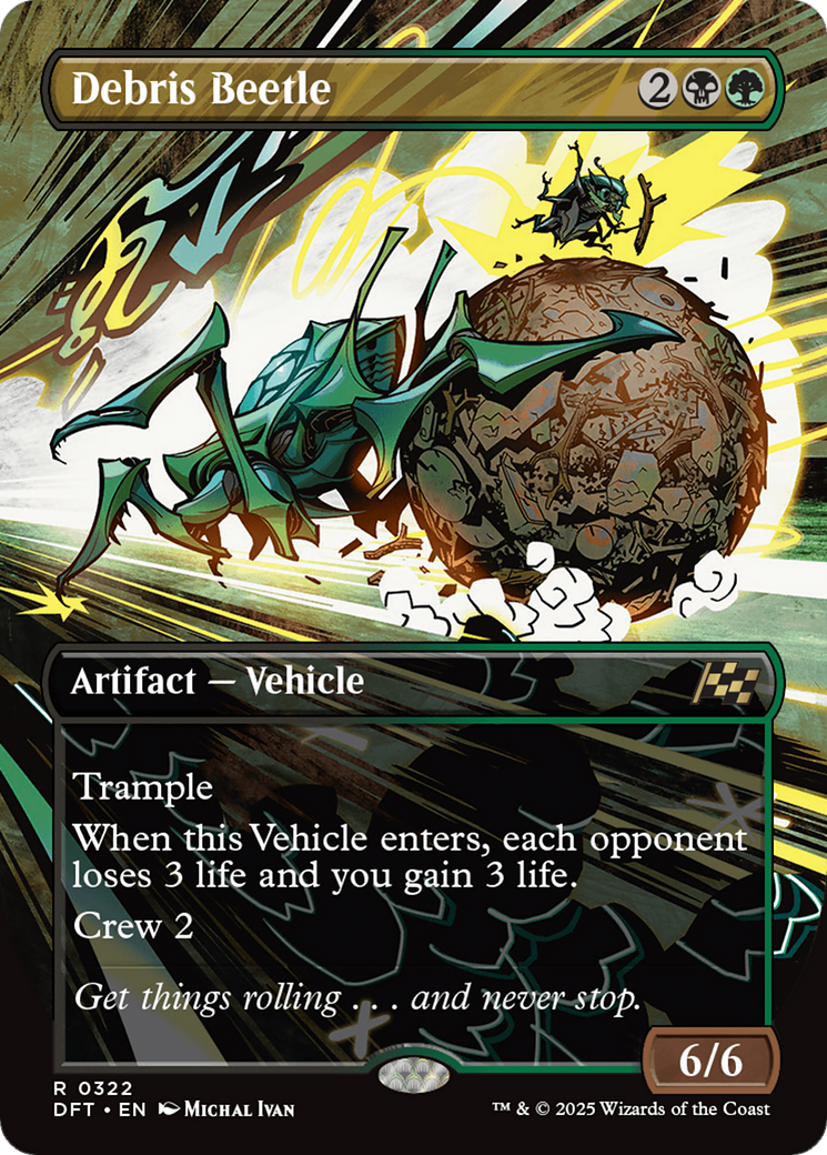 Image of Debris Beetle (Borderless) (DFT-322) - Aetherdrift (Borderless)