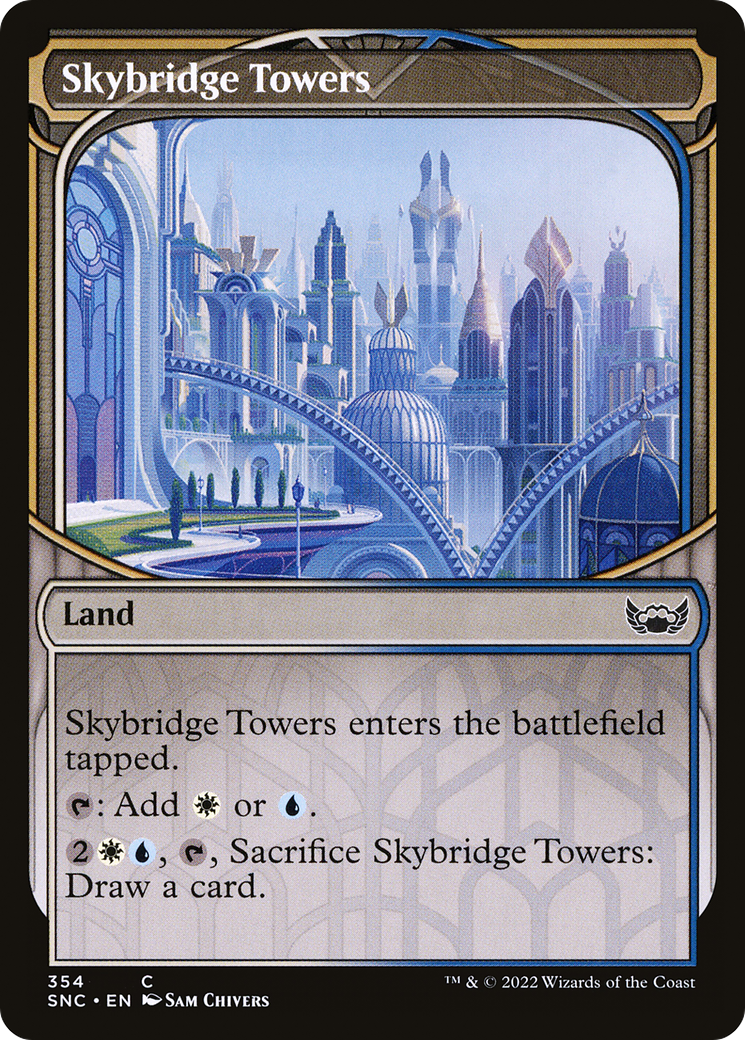 Image of Skybridge Towers (Showcase) (SNC-354) - Streets of New Capenna: (Showcase)