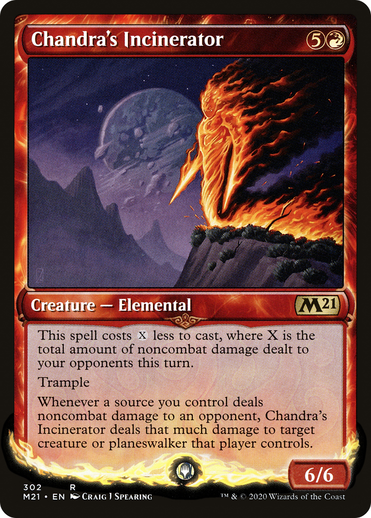 Image of Chandra's Incinerator (Showcase) (M21-302) - Core Set 2021: (Showcase)