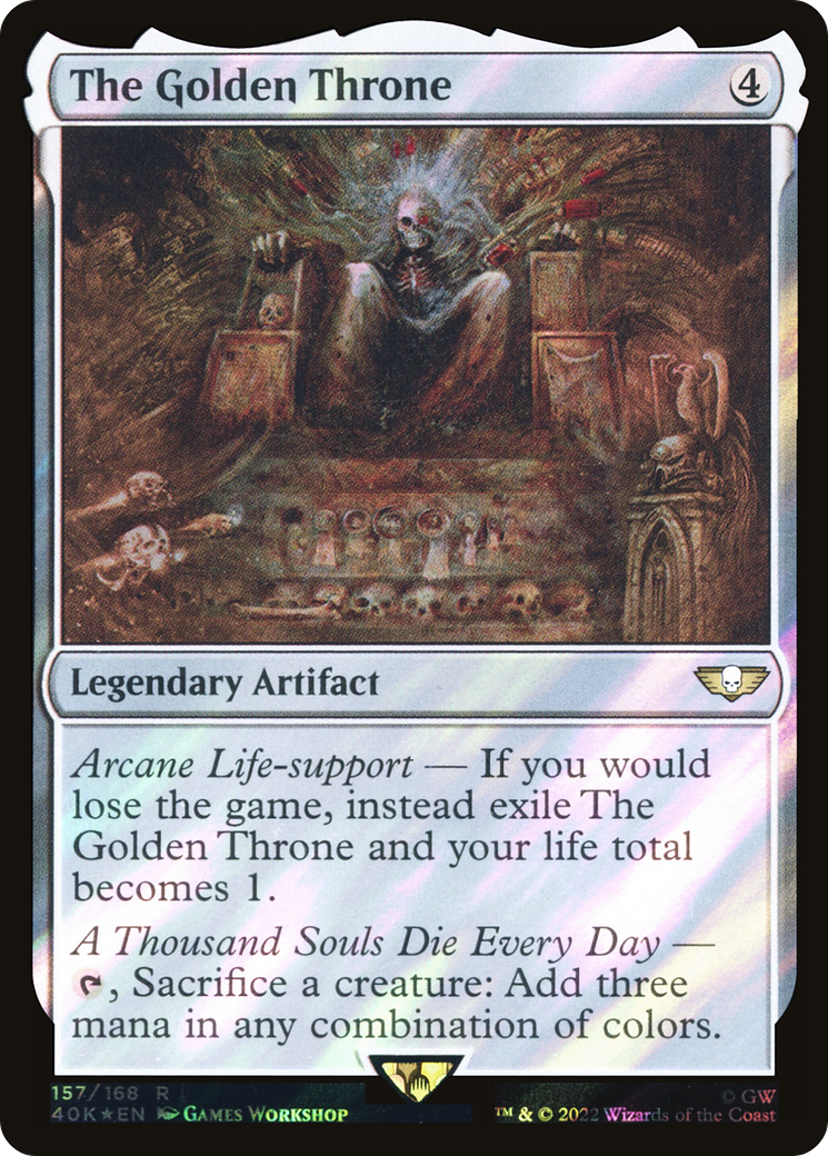 Image of The Golden Throne (Surge Foil) (40K-157) - Warhammer 40,000 Commander Foil