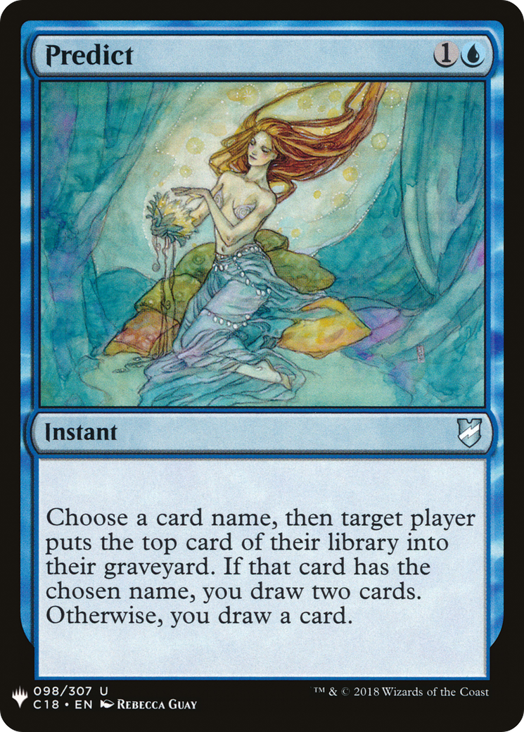 Image of Predict (LIST-C18-98) - The List
