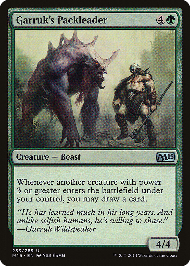 Image of Garruk's Packleader (M15-283) - Magic 2015 Foil