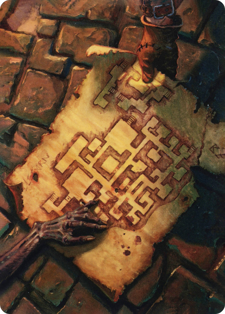 Image of Dungeon Map // Dungeon Map (AAFR-057) - Adventures in the Forgotten Realms Art Series (Borderless) Foil