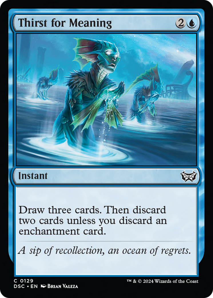 Image of Thirst for Meaning (DSC-129) - Duskmourn: House of Horror Commander