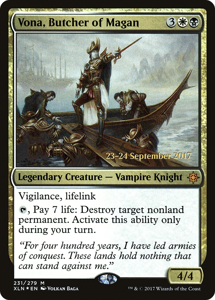 Image of Vona, Butcher of Magan (PRE-231) - Ixalan Promos Foil